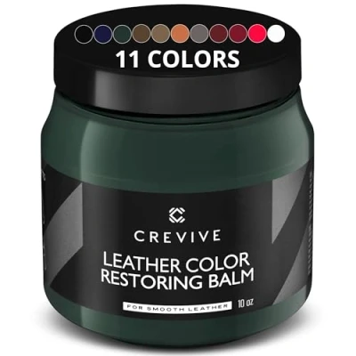 Afbeelding van CREVIVE Leerreparatieset donkergroen 300 ml (groen) autolederverzorging reparatie van leer voor bank autostoel