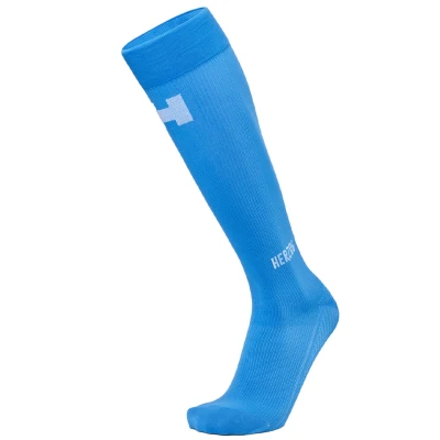 Afbeelding van Herzog PRO Compressiekousen blauw, roze en geel