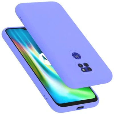 Afbeelding van Cadorabo Hoesje geschikt voor Motorola MOTO G9 PLAY in LIQUID LICHT PAARS Beschermhoes gemaakt van flexibel TPU silicone Case Cover