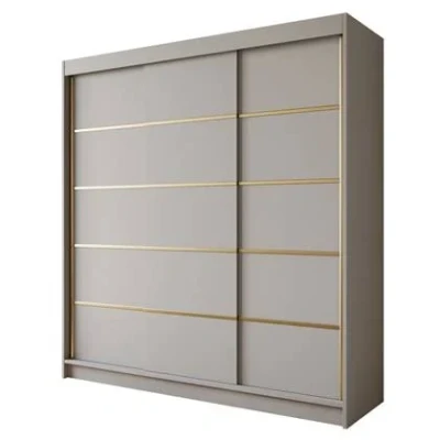 Afbeelding van Meubella Kledingkast Eagle Beige 200 cm