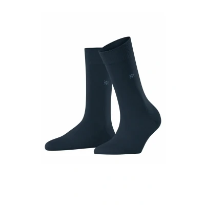 Afbeelding van Burlington Bloomsbury W So Wolle Katoenen Sokken Effen Damessokken (1 stuk), 6120 marineblauw milieuvriendelijk