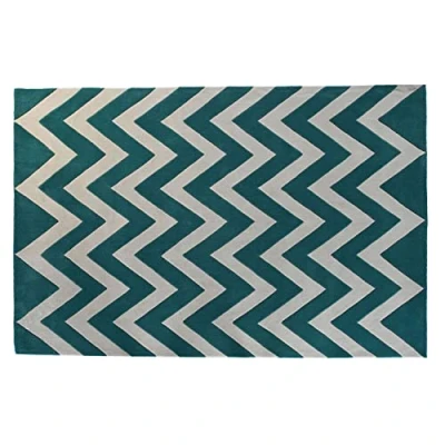 Afbeelding van Tapijt DKD Home Decor 160 x 230 2 cm Polyester Zig zag Tweekleurig