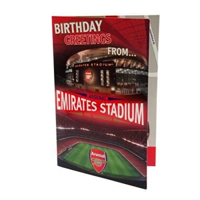 Afbeelding van Officiële Arsenal FC verjaardagskaart pop up kaart clubstadion