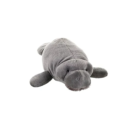 Afbeelding van Wild Republic Manatee Knuffel Cuddlekins cadeau voor kinderen, 30 cm, grijs