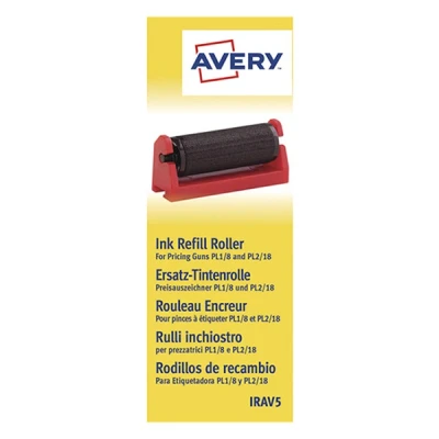 Image de avery boîte de 5 rouleaux encreur noirs pour pince à étiqueter irav5