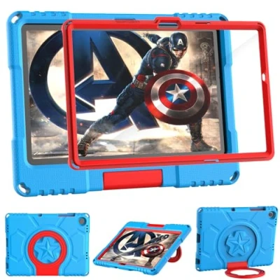 Afbeelding van Patamiyar Samsung Galaxy Tab A9 Plus 11 inch 2023 kinderhoes met displaybeschermfolie, schokbestendig, handvat en standaard, voor tablet