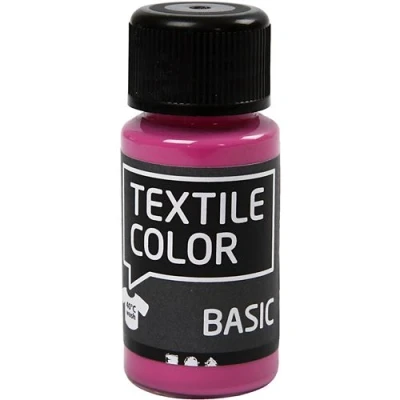 Image de Creotime peinture textile Basic50 ml rose