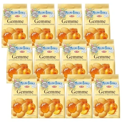 Afbeelding van MULINO BIANCO edelsteen kruimeldeeg met abrikozenvulling 200 g (edelstenen, x12)