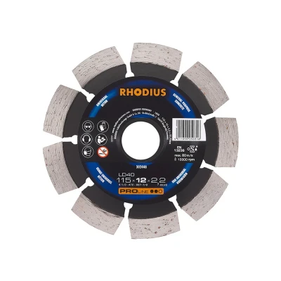 Afbeelding van Rhodius 394136 LD 40 Diamanten doorslijpschijf Diameter 115 mm 1 stuk(s)