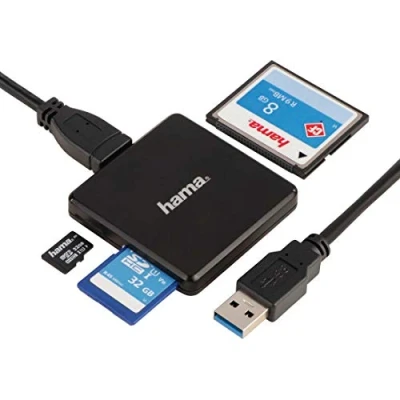 Afbeelding van Hama 35 in 1 zwarte multi USB 3.0 kaartlezer