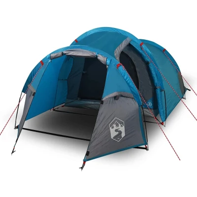 Afbeelding van Tent 4 persoons 360x135x105 cm 185T taft blauw
