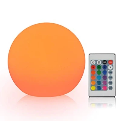 Afbeelding van Oplaadbare led lichtbal met afstandsbediening en persbediening, 16 RGB kleuren, voor decoratieve verlichting