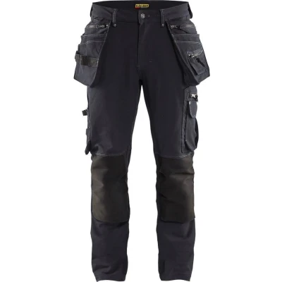 Afbeelding van Blaklader Werkbroek met 4 weg stretch X1900 1998 1644 Donkergrijs/Zwart C44