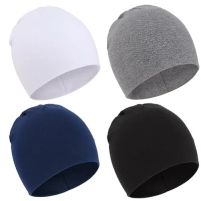Afbeelding van DRESHOW Babymuts voor pasgeborenen, peuters, zacht, schattig, gebreid, baby&#039;s, jongens, kinderen, mutsen, 4 stuks eenvoudige stijl set 33uk
