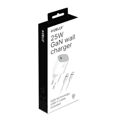 Afbeelding van USB kabel Celly UPTC1USBC25WCTC