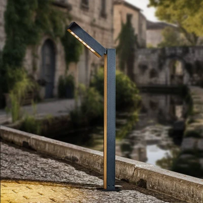 Afbeelding van Lucande Taskalin LED tuinpadverlichting, 1 lamp, 70 cm