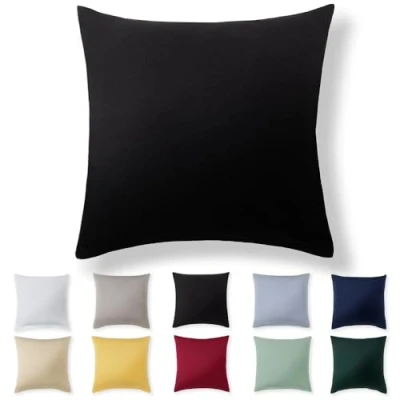 Afbeelding van Alreya kussensloop 40 x cm, zwart, 100% jersey katoen, jersey, superzacht, met ritssluiting