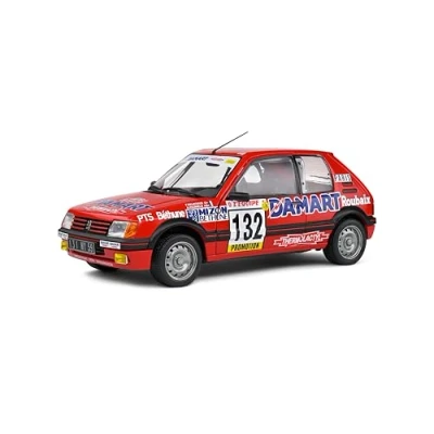 Afbeelding van Peugeot 205 GTI 1.6 Solido Modelauto 1:18 1986 François Delecour / Anne Chantal Pauwels S1801717