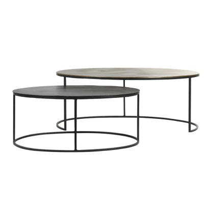 Afbeelding van Salontafel Paxson ovaal set van 2