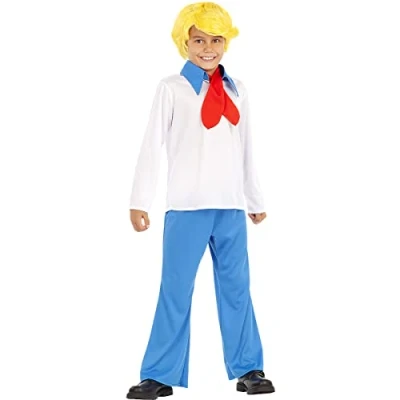 Afbeelding van FUNIDELIA Fred kostuum Scooby Doo 7 9 jaar (134 146 cm)