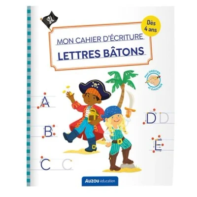 Image de Mon cahier d&#039;ecriture lettres batons pirates