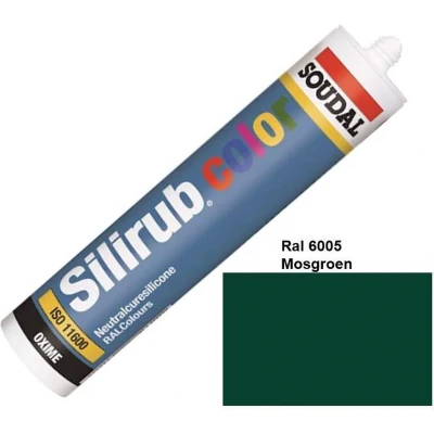 Afbeelding van Soudal Silirub Color 300ml RAL 6005 (mosgroen)