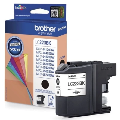 Image de Brother LC223BKBP Noir original blister cartouche d&#039;encre pour DCP J4120, J562, MFC J4420, J4620, J4625, J480, J5320, J5625, J5720, J680, J880