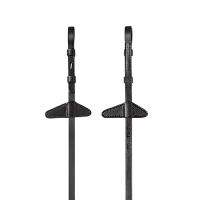 Afbeelding van Equiline Teugels Rubber/Leer Zwart One Size