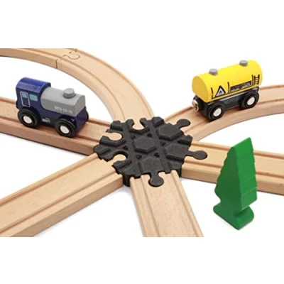 Afbeelding van Locorico Kruising voor houten trein (6 sporen)