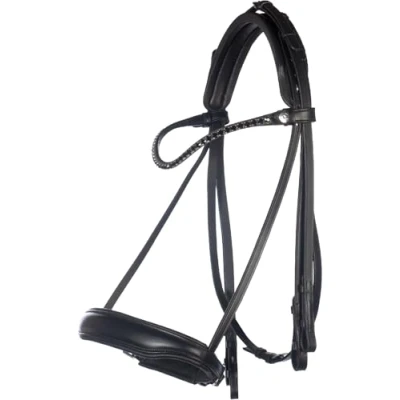 Afbeelding van HKM Stang en Trenshoofdstel Grace Zwart