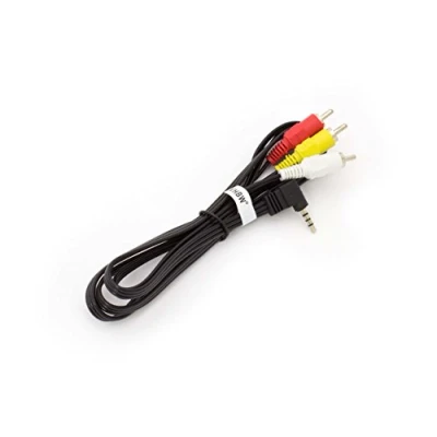 Afbeelding van vhbw Audio adapter, video, AV kabel, compatibel met Sony DCR TRV12E, TRV14, TRV140, TRV140E, TRV145 camera