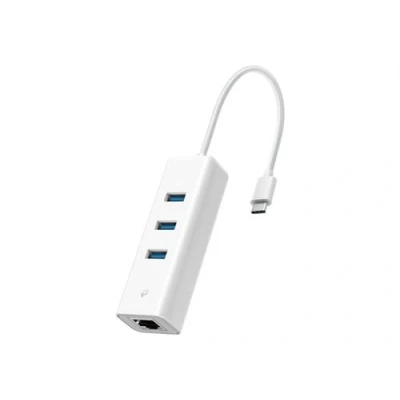 Image de TP Link UE330C V1 Concentrateur (hub) USB C, avec Ethernet Gigabit 3 x SuperSpeed 3.0 + 1 1000Base T de bureau