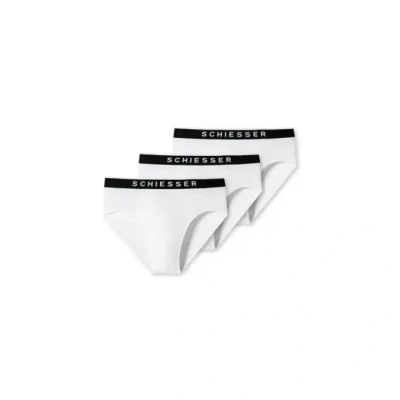 Afbeelding van Schiesser 3PACK Slips Organic Cotton 95/5 Slip, Heren, Maat: Small, Weiß