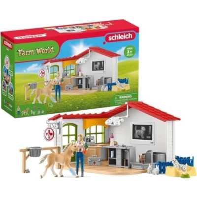 Afbeelding van Schleich farm world dierenartspraktijk met huisdieren