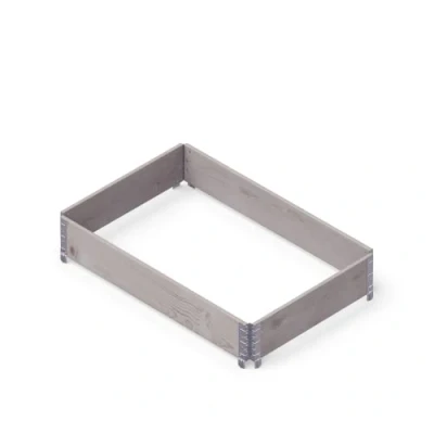 Afbeelding van Upyard GardenBox Modern verhoogd bloembed van hout voor tuin en terras, PEFC gecertificeerd, 120 x 80 19,5 cm, grijs