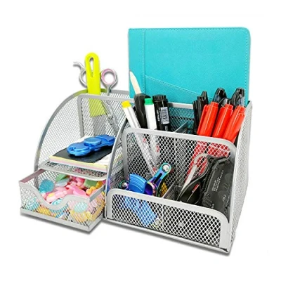 Afbeelding van MDHAND bureau organizer en accessoires, netorganisatie, ruimtebesparende functionaliteit, met schuiflade