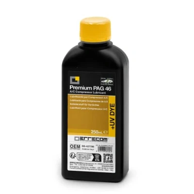 Afbeelding van ERRECOM PAG 46 + UV DYE smeerolie voor traditionele A/A compressoren of elektrische auto compressoren, werkt met koelgas R134a R1234yf