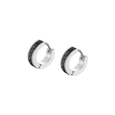 Afbeelding van Lotus Style LS2159 4/1 Heren Oorbellen van staal, No Alica, Zilver, Parel, aplica, zilverkleurig, Parel