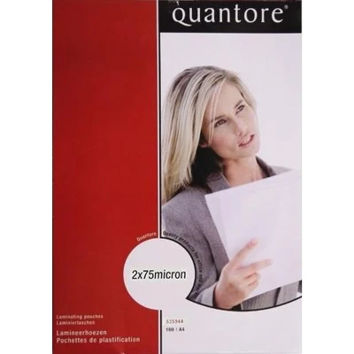 Afbeelding van Lamineerhoes Quantore A4 2x75micron 100stuks