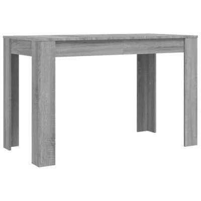 Image de vidaXL Table à dîner sonoma gris 120x60x76 cm bois d&#039;ingénierie838190