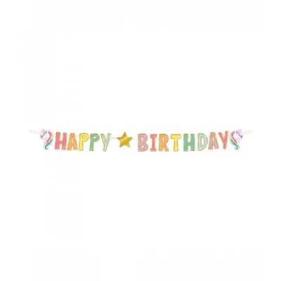 Afbeelding van Unicorn Party Letterslinger 2,5m per stuk