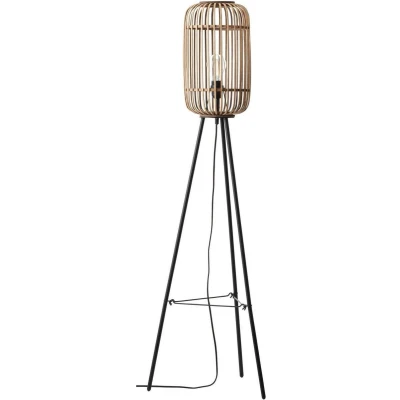 Afbeelding van Brilliant Woodrow 93776/20 Staande lamp E27 60 W Lichtbruin