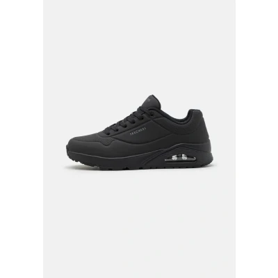 Afbeelding van Skechers Wide Fit UNO Sneakers laag black, Heren, Maat: 43, Black Pu