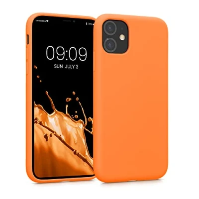 Afbeelding van kwmobile telefoonhoesje geschikt voor Apple iPhone 11 Hoesje smartphone Back cover in fruitig oranje