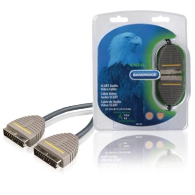 Afbeelding van Bandridge Bvl7103 Scart Kabel Male 3.00 M Blauw