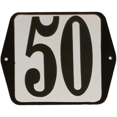 Afbeelding van Huisnummer standaard nummer 50 Warentuin Mix