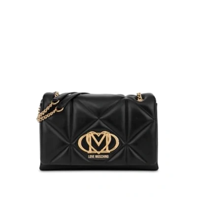 Afbeelding van Borsa donna Love Moschino a spalla/tracolla ecopelle zwart BS25MO17 JC4041, zwart., Eén maat