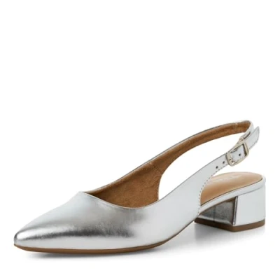 Afbeelding van Tamaris Sling Klassieke pumps, Dames, Maat: 36, Silver metall Kunststof