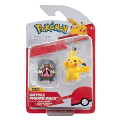 Afbeelding van Pokémon Pikachu &amp; Ferkuli Battle Figuurset, 5 cm