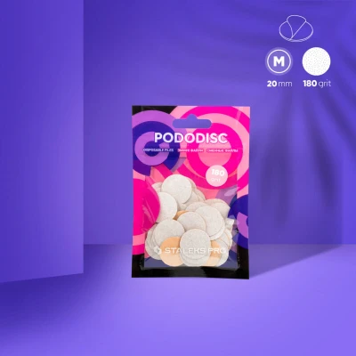 Afbeelding van Staleks schuurelementjes voor pododisk PRO M 180 grit (50 stuk)